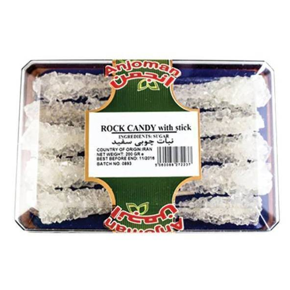 ANJOMAN Rock Candy with Stick (White) (200g)